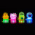 Cartoon Rainbow Spring Portable Lantern Luminous Toy Elastic Force Circle Hand Gift Box Night Market Stall Children's Small Toys