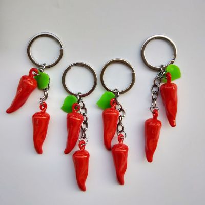Pepper Pendant Red Chilli Key Ring Key Accessories Pepper Key Chain 1 Yuan Wholesale