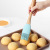 Summer New Wooden Handle Silicone Brush Temperature-Resistant Barbecue Broom Removable Kitchen Pancake Silicone Brush Baking Tool