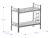 Dormitory Staff Upper and Lower Bunk Iron Bed Construction Site Bunk Bed Thickened All-Steel Iron Bed Solid Wood Bed Height-Adjustable Bed Upper and Lower Bunk