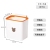 J06-6636 Kitchen Trash Can Wall-Mounted Sliding Cover Cabinet Toilet Living Room Hanging Storage Bin