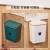 J06-6636 Kitchen Trash Can Wall-Mounted Sliding Cover Cabinet Toilet Living Room Hanging Storage Bin