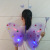 Children's Luminous Double-Layer Butterfly Wings Three-Piece Set Kindergarten Angel Wings Dress up Stall Supply Wholesale