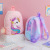 New Unicorn Plush Backpack Girls Kindergarten Small School Bag Cartoon Toddler Decorative Bag Uniocrn