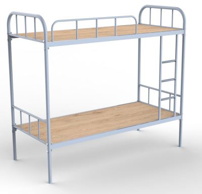 Dormitory Staff Upper and Lower Bunk Iron Bed Construction Site Bunk Bed Thickened All-Steel Iron Bed Solid Wood Bed Height-Adjustable Bed Upper and Lower Bunk