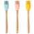 Summer New Wooden Handle Silicone Brush Temperature-Resistant Barbecue Broom Removable Kitchen Pancake Silicone Brush Baking Tool