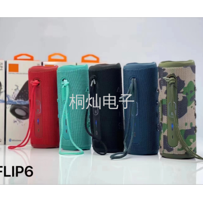 New Flip6 Wireless Card Bluetooth Speaker Cloth Net Double Speaker Subwoofer Outdoor TWS Small Audio Gift