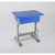 Primary and Secondary School Students School Desk and Chair Training Tutorial Study Table ABS Plastic Adjustable Desk with Basket with Hollow Chair