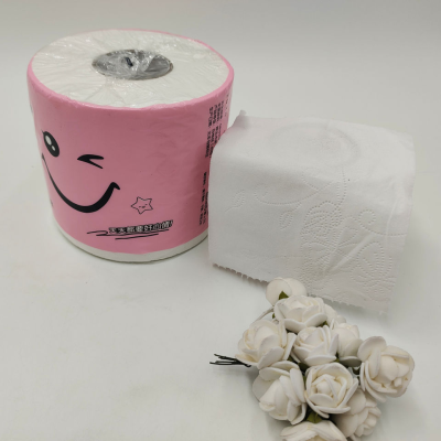 OEM Wholesale Custom Native Wood Pulp Toilet Paper Tissue Export Hollow Curler Tissue Printable Logo