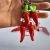 Pepper Pendant Red Chilli Key Ring Key Accessories Pepper Key Chain 1 Yuan Wholesale