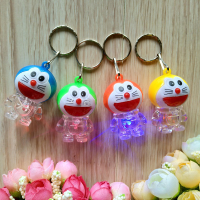 One Yuan Store Flash Pendant Cartoon Flash Lamp Flashing Light Key Pendants Led Colored Lamp Flashing Light Doll One Yuan Supply