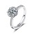 1 Karat Ring Women's Opening Ring Ring Proposal Inlaid Moissanite Six-Claw S925 Tower Bullhead Factory Direct Sales