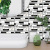 3D Self-Adhesive Wallpaper Waterproof Background Wall Black and White Wallpaper Soft Bag Living Room Bedroom Decoration Stickers Three-Dimensional Wall Stickers