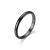 2mm Glossy Titanium Steel Ring Female Simple Japanese and Korean Style Personality Simple Bracelet Rose Gold Plated Women's Black Little Finger Ring Little Finger