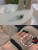 Ring Female Fashion Personality Distressed Hollow Chain Smiley Face Multi-Layer Ins Cold Style Korean Vintage Thai Silver Ring