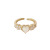 Love Heart-Shaped Ring Women's Special-Interest Design High-Grade Index Finger Light Luxury Exquisite Fashion Personality Pink Diamond Opal Trendy Ring