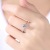 Classic Simulation Six-Claw Ring Female Moissanite Ring Copper White Gold Plated Women's Ring European and American Luxury Foreign Trade Ornament Manufacturer