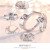 Tiktok Kuaishou Wedding Imitation Moissanite Diamond Ring Six-Claw Ring Female Open Couple Couple Rings Zircon 1 Karat Silver Ring