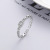 Gu Maoning Open Bamboo Joint Special-Interest Design Ring Korean Style Women's Simple Rhinestone Chain Open Ring New Fashion