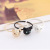 J681 Korean Exquisite Cute Realistic Kitty Diamond Animal Ring Rings