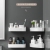 Punch-Free Bathroom Kitchen Bathroom Storage Rack Plastic Wall-Mounted Toilet Triangle Storage Draining Rack