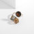 Korean Style Bracelet Light Luxury Minority Design Index Finger Ring Fashion Coffee Gold Cubic Crystal Adjustable Opening Ring