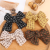 Factory Direct Sales Ins Temperament Striped Creative Style Four-Color Imitation Cotton and Linen Bow Baby Barrettes