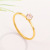 New Simple Korean Style Slim Ring Six-Claw Rose Stainless Steel Ring Titanium Steel Little Finger Ring Trendy Extremely Fine Single Rhinestone-Encrusted Jewelry