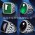 Silver Plated Black Agate Men's Ring Tide Domineering Personalized White Gold Color Men's Diamond Ring Gemstone Ring Male Opening Wholesale