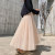 Mesh Pleated Skirt Women's 2023 New Spring and Summer A- line Dress Black Mid-Length Season Skirt Women's Wholesale