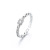 Gu Maoning Open Bamboo Joint Special-Interest Design Ring Korean Style Women's Simple Rhinestone Chain Open Ring New Fashion