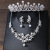 Bridal Necklace Three-Piece Earrings Set Pearl Headdress Crown Wedding Dress Cross-Border Hot Ornament Wholesale