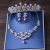 Bridal Necklace Three-Piece Earrings Set Pearl Headdress Crown Wedding Dress Cross-Border Hot Ornament Wholesale