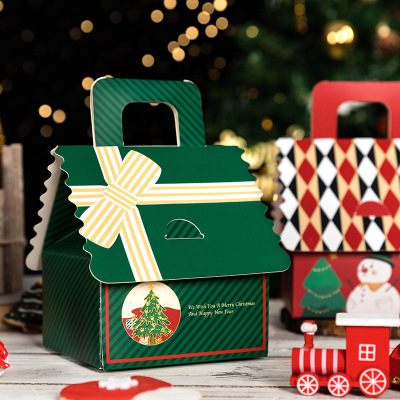 Christmas Gift Box New Portable Creative House Advanced Household Packaging Apple Candy Biscuits Special
