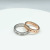 A PM New Love Moss Password Ring 925 Silver Inlay Bright Crystal Couple Couple Rings Gifts for Girlfriend