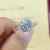 Tiktok Live Streaming on Kwai Supply Imitation Moissanite Eight Hearts and Eight Arrows Ring Female 1 Karat Simple Six-Claw Wedding Ring Diamond Ring