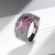 Cross-Border Full Zirconium Diamond Plum Blossom Twigs Ring European And American Fashion Black Gold Open Ring
