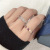 A's PM Love Heart-Shaped Ring 925 Silver Valentine's Day Limited Rose Gold Heart-Shaped Ring Silver Couple Couple Rings
