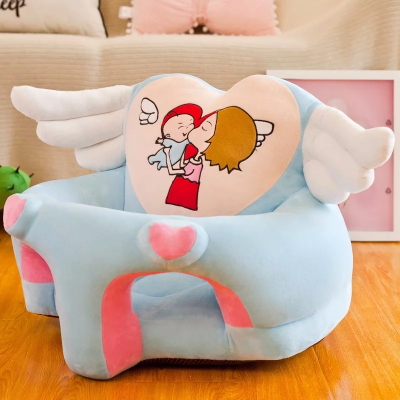 Baby Learning Seat Plush Toy Creative Cartoon Infant Children Sitting Posture Early Education Sofa Stool Drop-Resistant