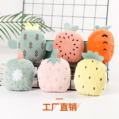 New Pet Supplies Cat Toys Ringing Paper Cat Grass Catnip Interactive Fruit Plush Cat Toy Factory in Stock