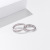 Simple Frosted Design S925 Sterling Silver Ring Couple Couple Rings Men and Women Opening Ring Holiday Gift Ornament Wholesale