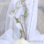 Bow Veil Artificial Wreath European and American Hand-Woven Bridal White Rose Wedding Dress Garland Headdress