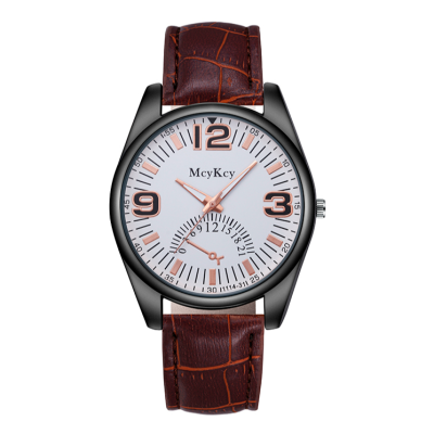 Foreign Trade Men's Watch Gift Belt Watch Wholesale Business Cheap Live Welfare Digital Men's Watch Stall Watch reloj