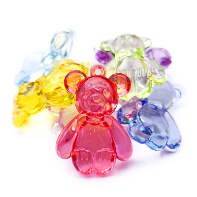 Acrylic Imitation Crystal Violent Bear Children Play House Amusement Park Toy Diy Decoration Beaded Jewelry Accessories