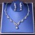 Xy018 Bride Headdress Crown Three-Piece Korean Wedding Necklace Earrings Jewelry Set New Wedding Accessories