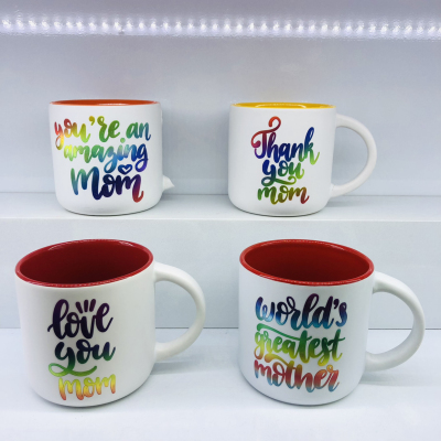 Mo919 Creative Mother's Day Gift Ceramic Cup 12 Oz Mug Daily Use Articles Water Cup Life Department Store2023