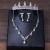 Xy018 Bride Headdress Crown Three-Piece Korean Wedding Necklace Earrings Jewelry Set New Wedding Accessories