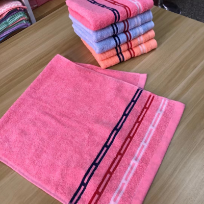 Factory Direct Wholesale Cotton Small British Towel Thickened Absorbent Supermarket Household 35 * 75cm 100G