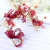 Bridal Hair Accessories European and American Headwear Garland Wine Red Preserved Fresh Flower Ribbon Headband Wedding Travel Commemorative Headdress Flower