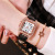 Korean Fashion Square Diamond Women's Belt Watch Simple Roman Digital Rhinestone Quartz Women's Watch Wholesale